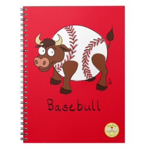 Cuaderno Basebull Funny Béisbol Bull Notebook