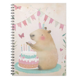 Cuaderno Bash Bash Bash Bash de cumpleaños de Capibara