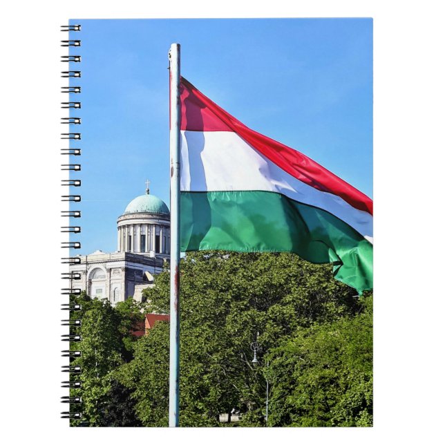 Cuaderno Basílica de Esztergom y bandera húngara (Frente)