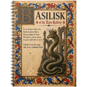 Cuaderno Basilisco, Arte de Bestiario Medieval