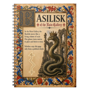 Cuaderno Basilisco, Arte de Bestiario Medieval