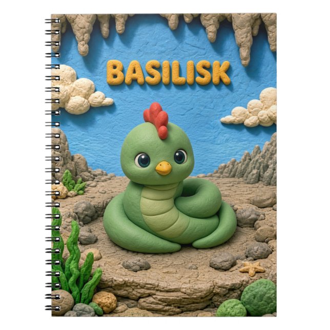 Cuaderno Basilisco Bebé Adorable, Mitológico (Frente)