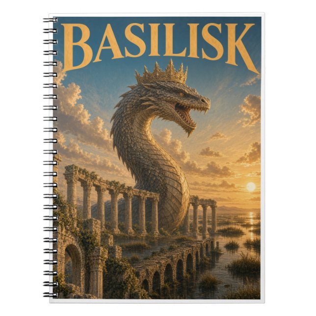 Cuaderno Basilisco, Monstruo de Fantasía Gótica (Frente)