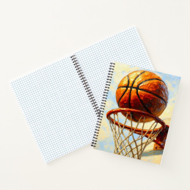 Cuaderno Basketball Art Notebook - Sports Design Journal  (Interior)