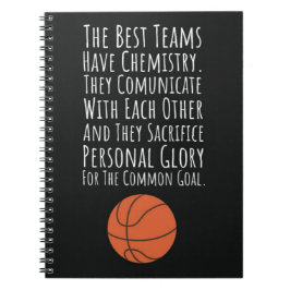 Cuaderno Basketball Team Gift Ideas Player Thank You Court