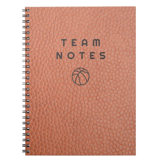 Cuaderno Basketball Team Notes  (Frente)