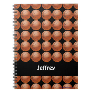 Cuaderno Básquetbol portátil personalizado