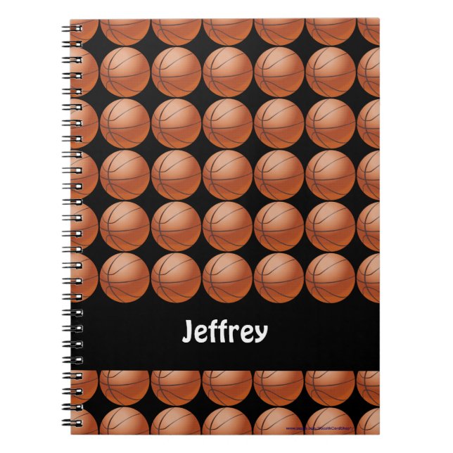 Cuaderno Básquetbol portátil personalizado (Frente)