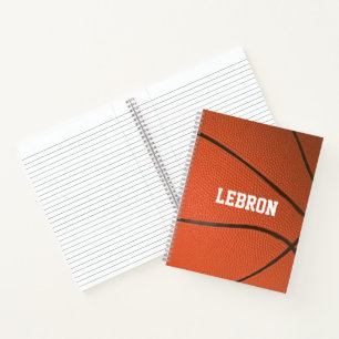 Cuaderno Básquetbol textura portátil espiral personalizad