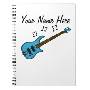 Cuaderno Bass Guitar Battend Music Teacher Personalizado