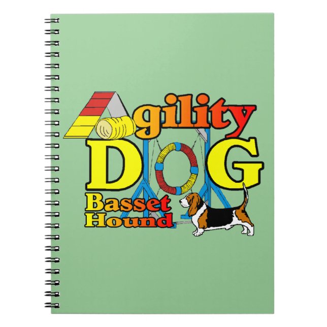 Cuaderno Basset_Hound_Agility (Frente)