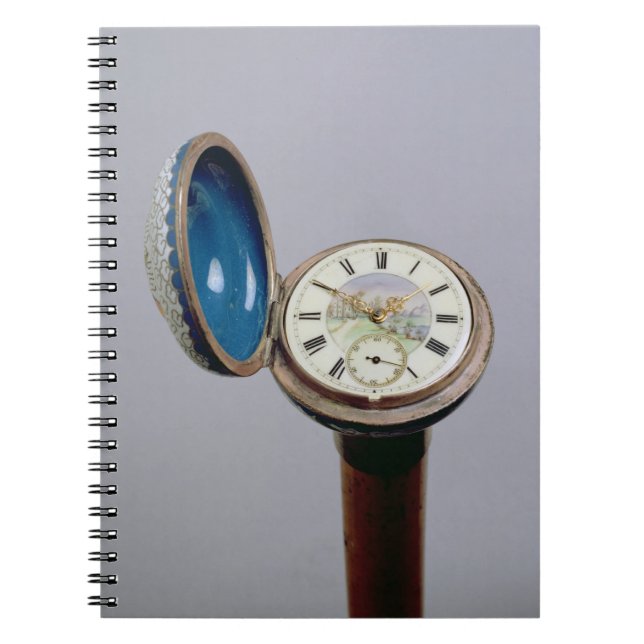 Cuaderno Bastón del artilugio del reloj (esmalte del (Frente)