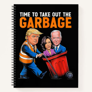 Cuaderno Basura para Trump 2024 Divertido momento para saca