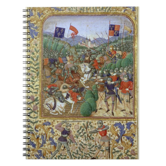 Cuaderno Batalla de Agincourt, el 25 de octubre de 1415 (Frente)