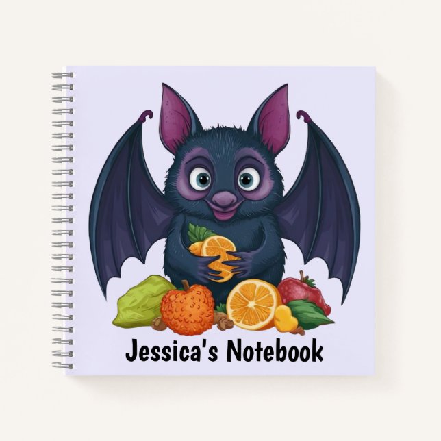 Cuaderno Batalla de fruta personalizada (Anverso)