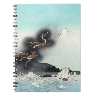 Cuaderno Batalla de mar de furia de dragón por el Monte Fuj