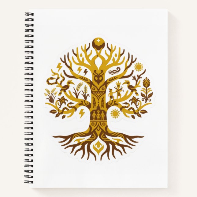 Cuaderno Batang Garing (Árbol de la Vida) (Anverso)