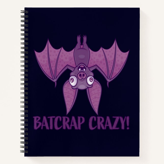 Cuaderno Batcrap Crazy Wacky Cartoon Bat (Anverso)