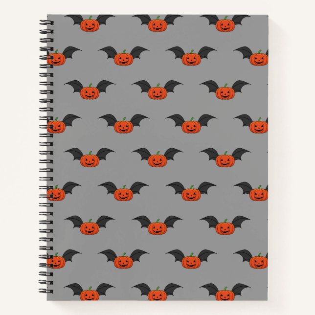 Cuaderno Bate de calabaza de Halloween (Anverso)