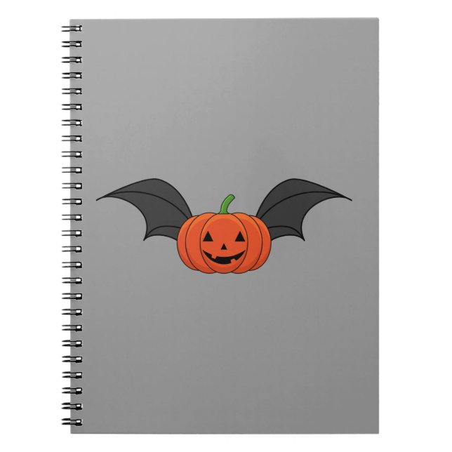 Cuaderno Bate de calabaza de Halloween (Frente)