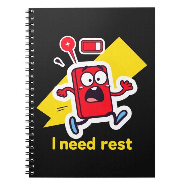 Cuaderno Batería divertida: cuando la energía se apaga (Frente)