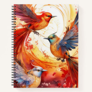 Cuaderno Baterías coloridas de fantasía