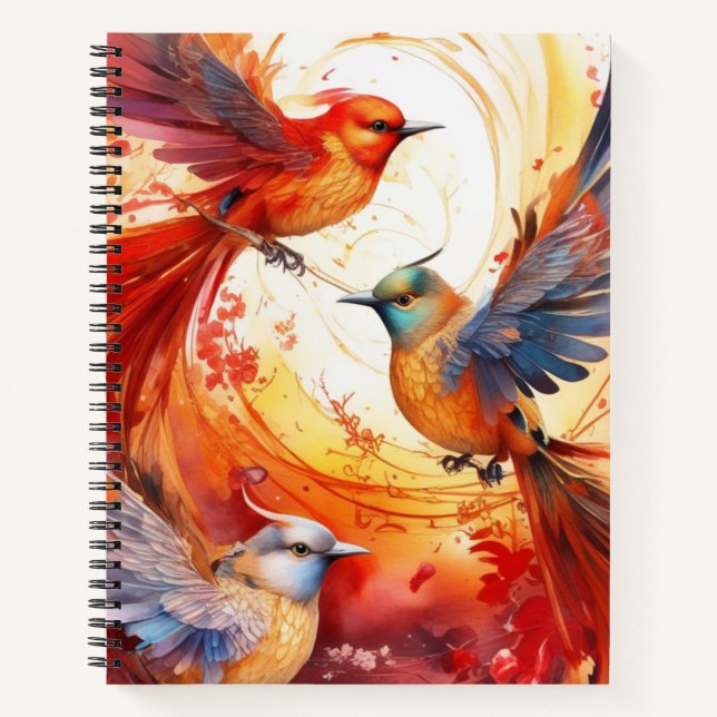 Cuaderno Baterías coloridas de fantasía (Anverso)