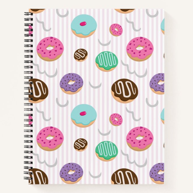 Cuaderno Baterías de dulces donuts (Anverso)
