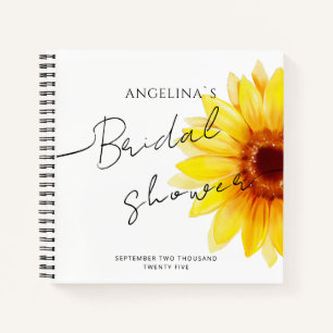 Cuaderno Baterías para la ducha Bridal de diseño moderno.