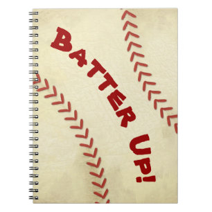 Cuaderno Batido para portátil espiral de béisbol