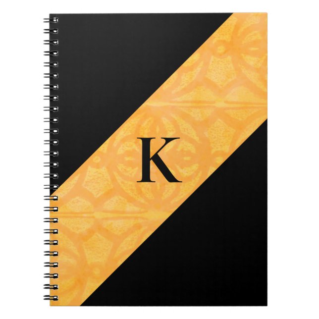 Cuaderno Batik Black Monogrammed Notebook naranja (Frente)