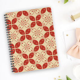 Cuaderno Batik Kawung, patrón indonesio, javanés, étnico