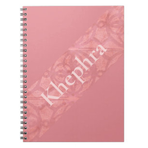 Cuaderno Batik Rosado Ruddy Con Nombre