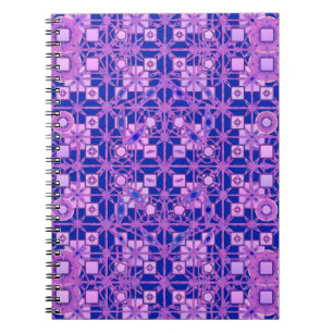 Cuaderno Batik tribal - tonos púrpura