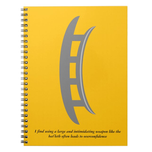Cuaderno Bat'leth Spiral Notebook (Frente)