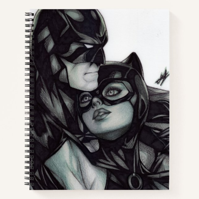 Cuaderno Batman & Catwoman ~ Bruce wayne & Selina Kyle (Anverso)