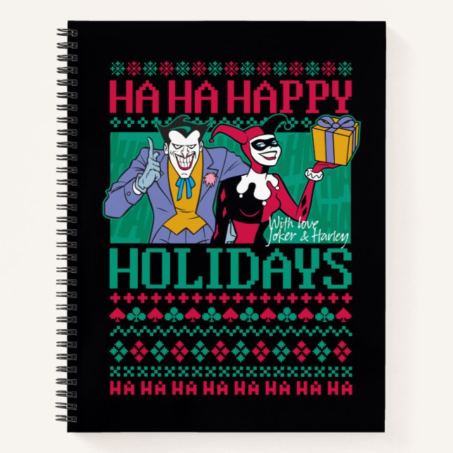 Cuaderno Batman | Feliz Juker de vacaciones y Harley Quinn (Anverso)