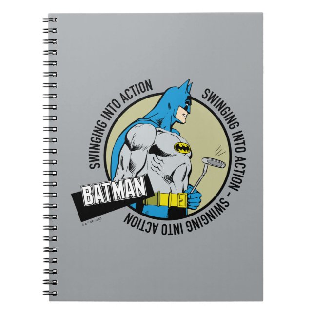 Cuaderno Batman Golfing - Pasando A La Acción (Frente)