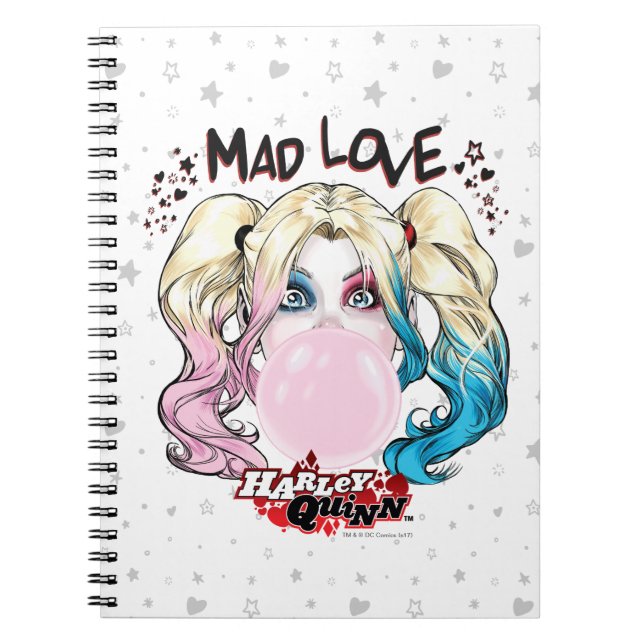 Cuaderno Batman | Mad Love Harley Quinn Masticar Goma de Bu (Frente)