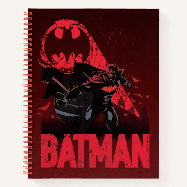 Cuaderno Batman Señal de Murciélago Carmesí (Anverso)