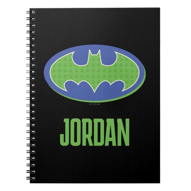 Cuaderno Batman | Símbolo morado y verde (Frente)