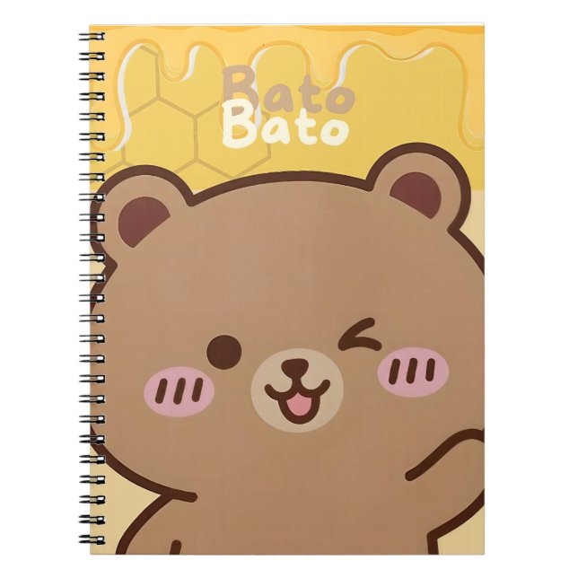 Cuaderno "Bato Bato" Honey Bear Spiral Notebook  (Frente)