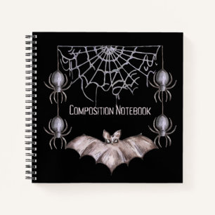 Cuaderno Bats and Spiders Gótico espeluznante