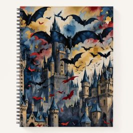 Cuaderno Bats Gouache para Halloween