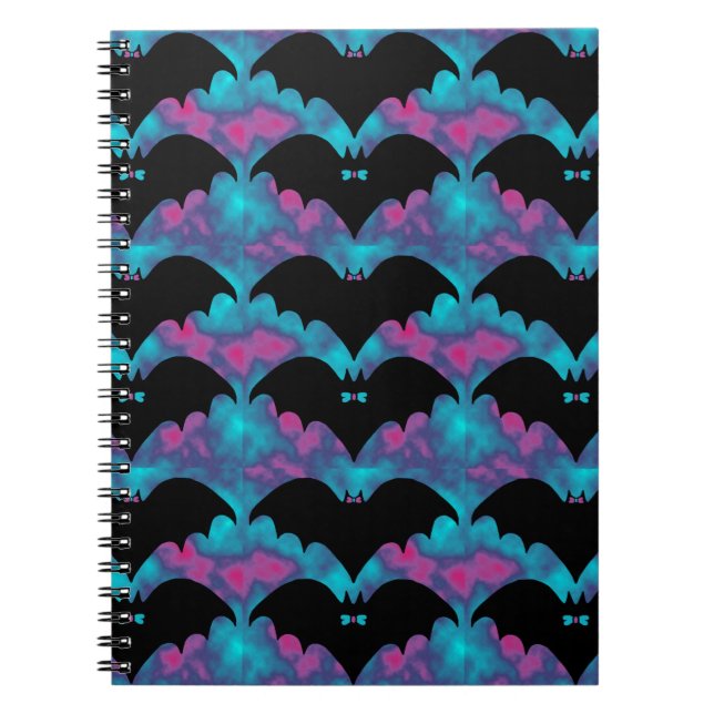 Cuaderno BatsAndBowsTILEpinkblue (Frente)