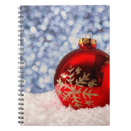 Cuaderno Bauble de Navidades de copo de nieve