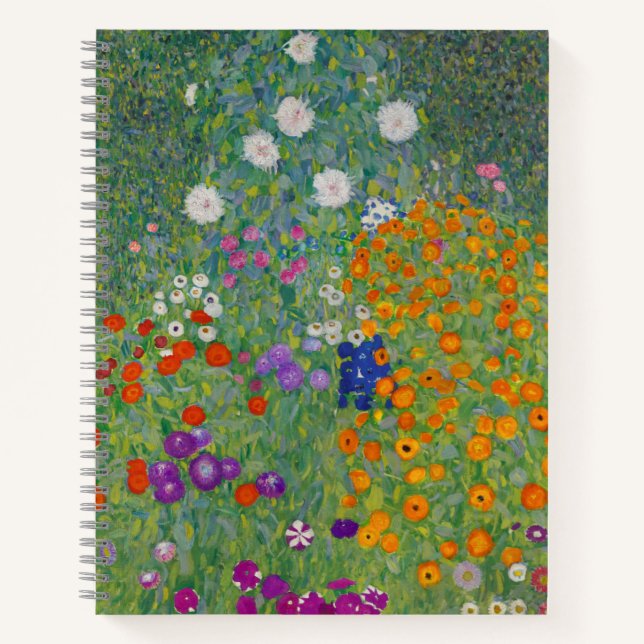 Cuaderno Bauerngarten, pintura al óleo, Gustav Klimt (Anverso)