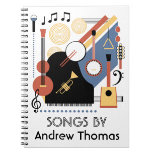 Cuaderno Bauhaus Band Personalizada Song Book