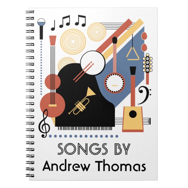 Cuaderno Bauhaus Band Personalizada Song Book (Frente)