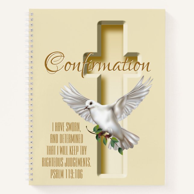 Cuaderno Bautismo de confirmación de las escrituras de la c (Anverso)